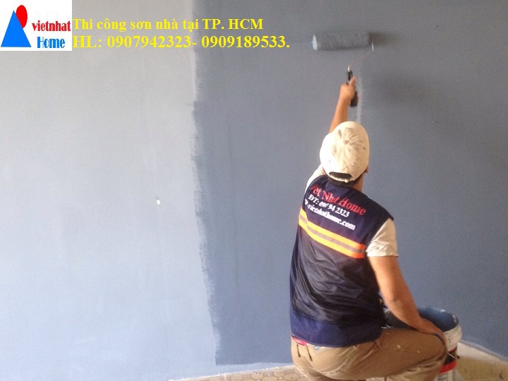 Thi công sơn nhà tại TP HCM 14